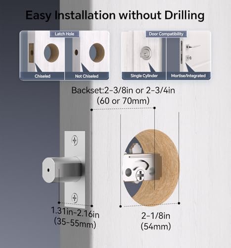 Keyless Door Lock Set with Handle