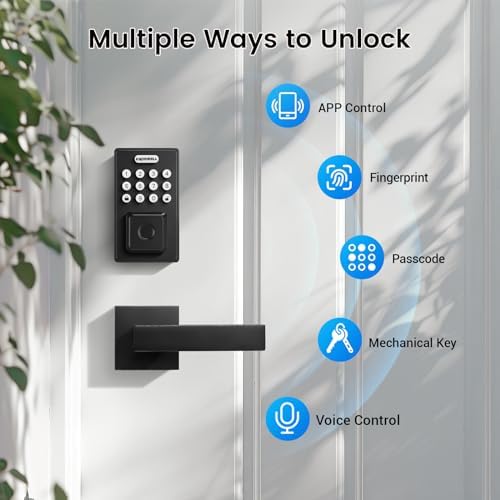 Secure Front Door Lock with Fingerprint Recognition