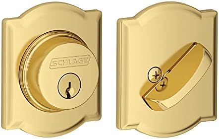 Schlage B60 N Deadbolt with Bright Brass and Highest Security