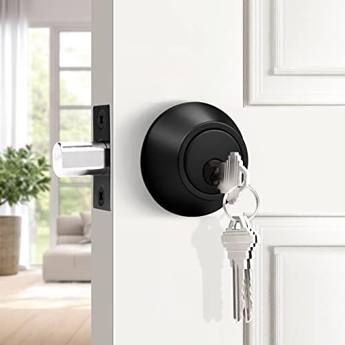 Probrico Single Cylinder Deadbolt Flat Black