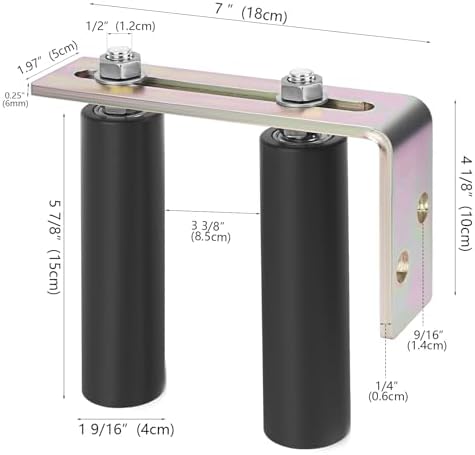UCDOET Universal Heavy Duty Slide Gate Guide Roller