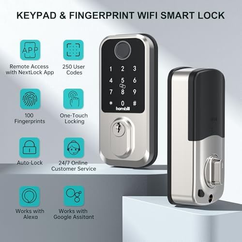 Hornbill Smart Deadbolt Lock with Alexa Google Home Integration