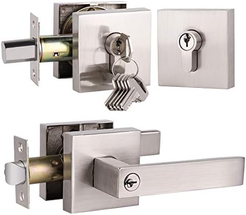 Gobrico Entry Lever Double Deadbolt Lockset Set