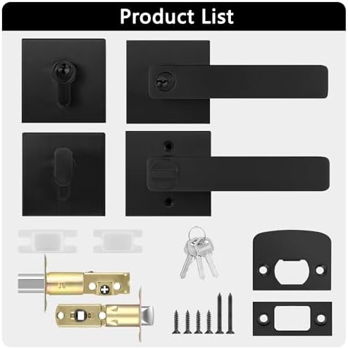 1-Box Combination Set for Front Door Locks