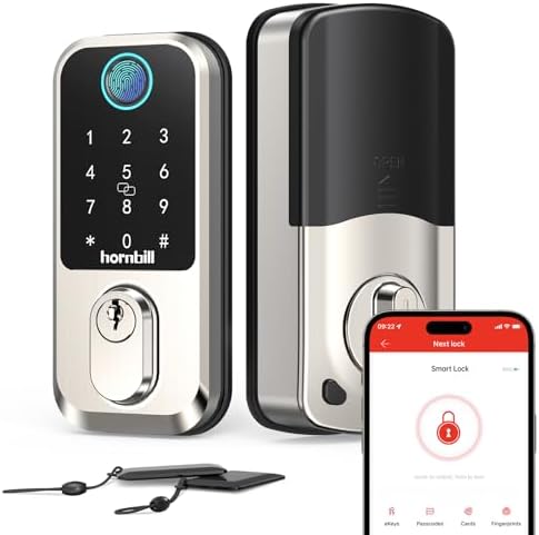 Hornbill Smart Deadbolt Lock with Alexa Google Home Integration