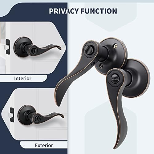 5-Pack Set Wave-Style Door Lever for Home