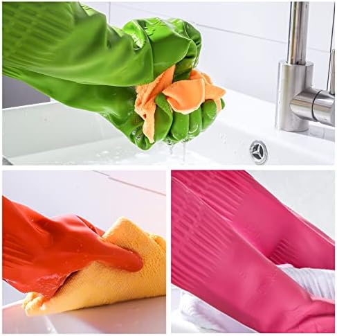 Durable Dishwashing Gloves for Kitchen Bathroom Use