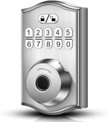 Secure Front Door Lock with Fingerprint Entry