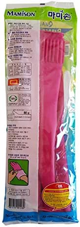 Mamison Quality Kitchen Rubber Gloves M Size 3 Pairs