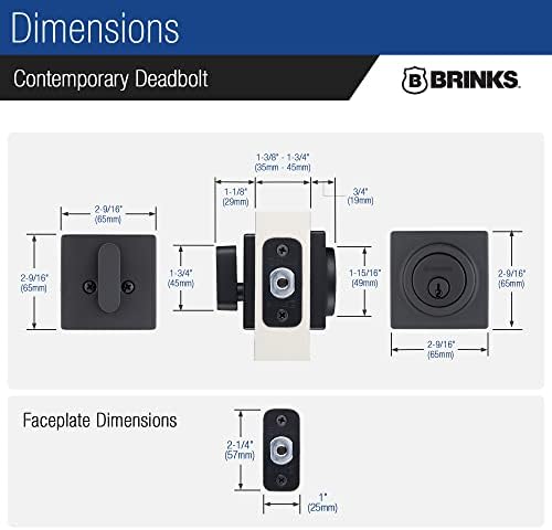 Front Door Security Lock with Keyed Entry