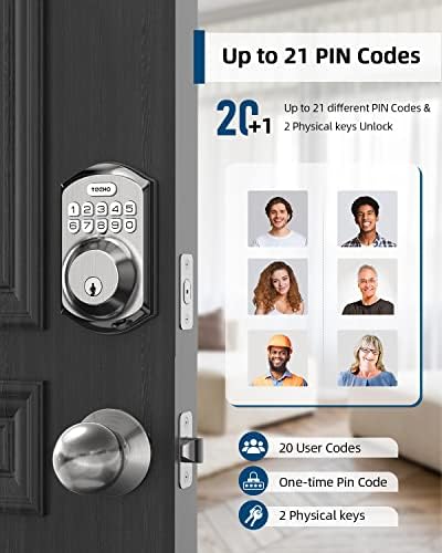TEHO Keyless Entry Door Lock Smart and Secure Front Door Solution