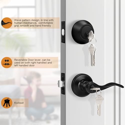 Probrico Front Door Entry Lever Lockset
