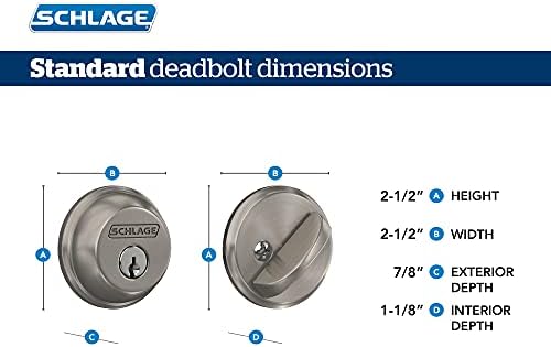 SCHLAGE Georgian Entry Deadbolt Lock