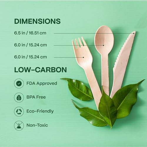 Eco-Friendly Wooden Cutlery Set