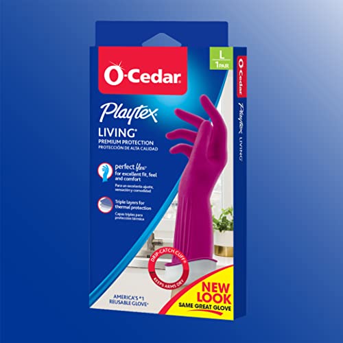 Playtex Living Reuseable Rubber Cleaning Gloves Large