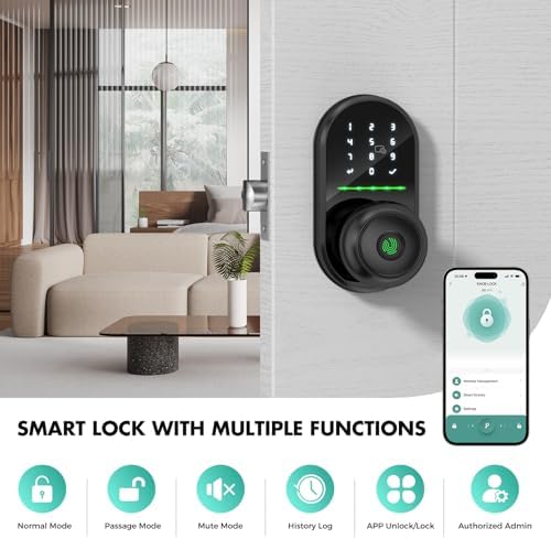 Smart Door Lock with Fingerprint Entry High-Tech Keypad Keyless Entry