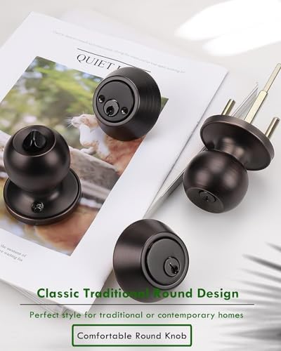 Secure Durable Entry Door Lock Set