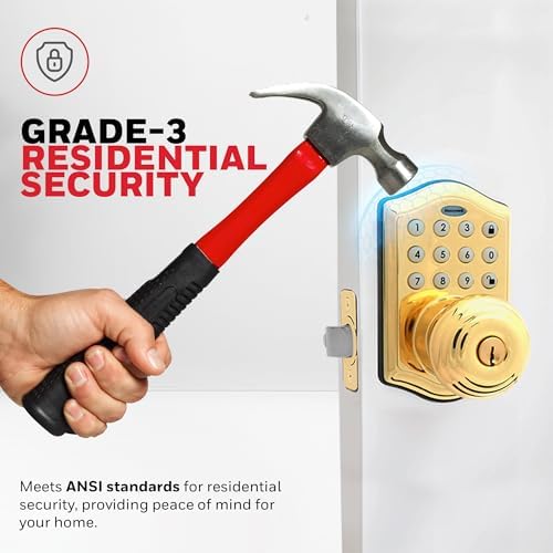 Honeywell Smart Door Lock with Polished Brass
