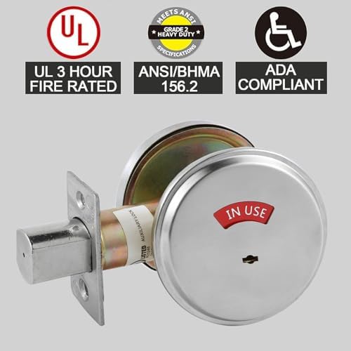 Effortless Door Control - In-UseVacant Commercial Deadbolt