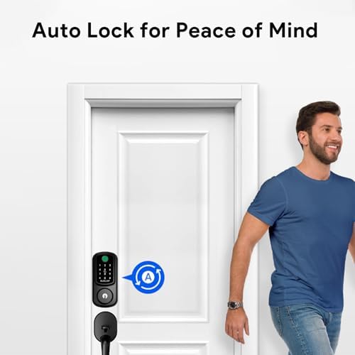 Keyless Entry Door Lock Deadbolt with Handle Set Alexa