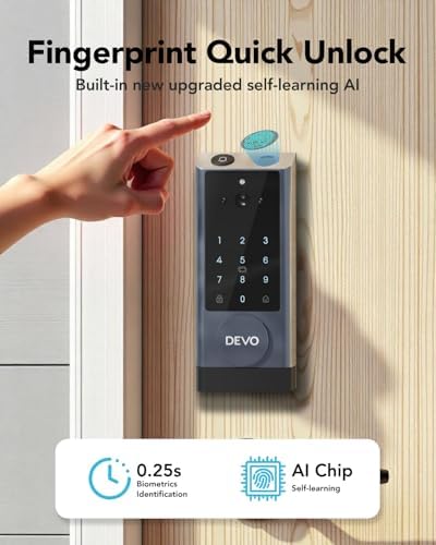 Devo G1 Smart Door Lock with Camera Alexa