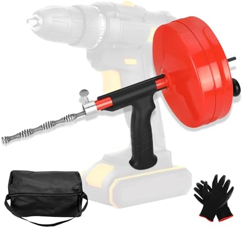 Lonsge50 Ft Drain AugerUpdated for Efficient Cleaning