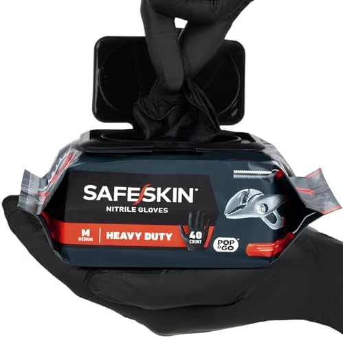SAFESKIN Heavy Duty Nitrile Gloves Protect for Every Job