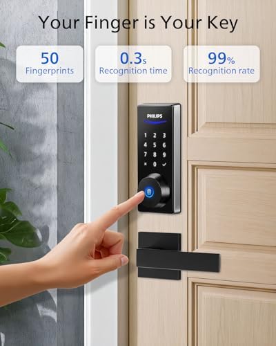 Fingerprint Keyless Entry Door Lock with App Control