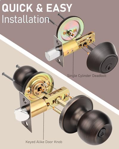 Oil Rubbed Bronze Entry Door Lockset