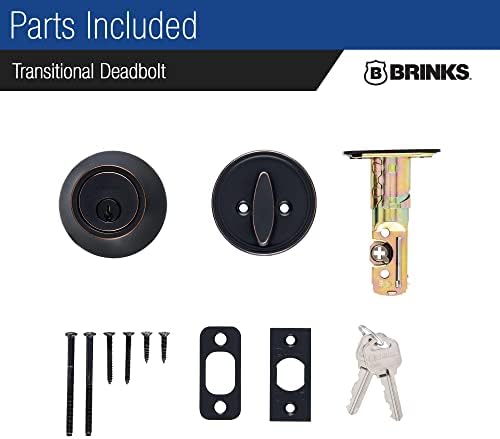 Secure Front Door Lock 1-Inch Single Cylinder Tuscan Bronze