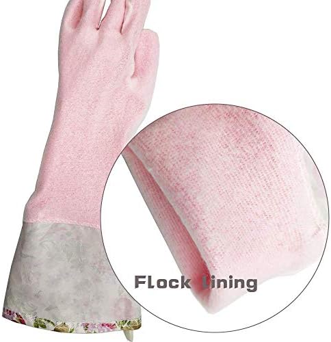 KingFinger Waterproof Dishwashing Gloves for Kitchen Cleaning