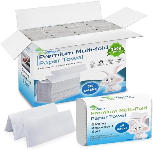 High-Quality Multi-Fold Paper Towels for Absorbing Messes