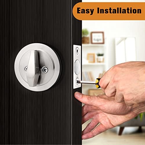 Probrico 1-Side Keyed Cylinder Door Deadbolt - Secure Durable Professional locks