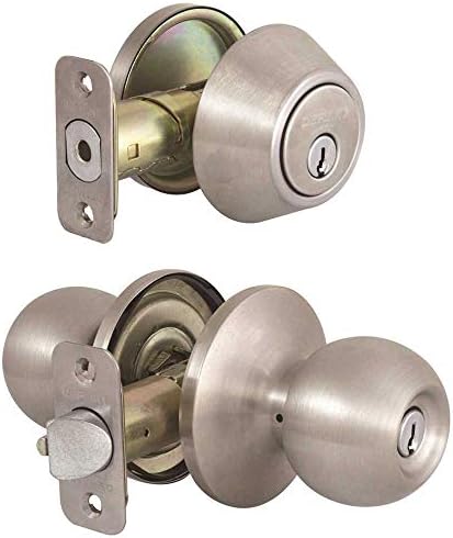 Secure Entry Knob Deadbolt Set
