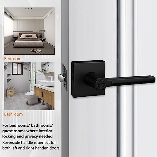 NEWBANGDouble Pack Door Lever Zinc Alloy Privacy Door Lock Handle