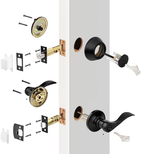 Probrico Front Door Entry Lever Lockset