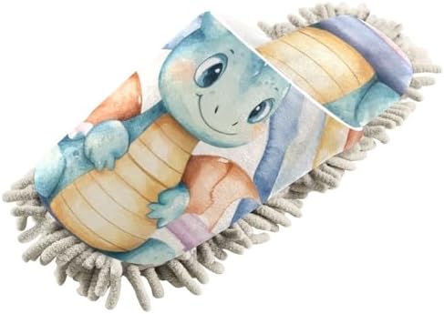 FLildon Microfiber Rainbow Dragon Mop Slippers