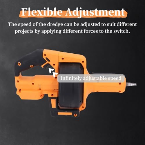 Electric Drain Auger Set with LED Light for 34in-2in Pipes