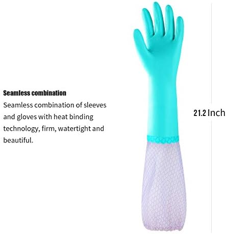 Elgood Reusable Long Sleeve Raise Hand Gloves Non-Slip Latex Free