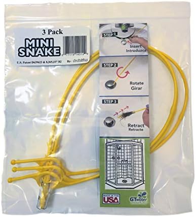 Drain King Mini Snake System Effortless Hair Residue Removal