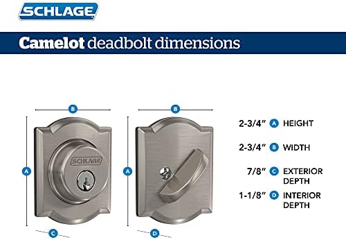 SCHLAGE B60CAM622 Key Fob Deadbolt