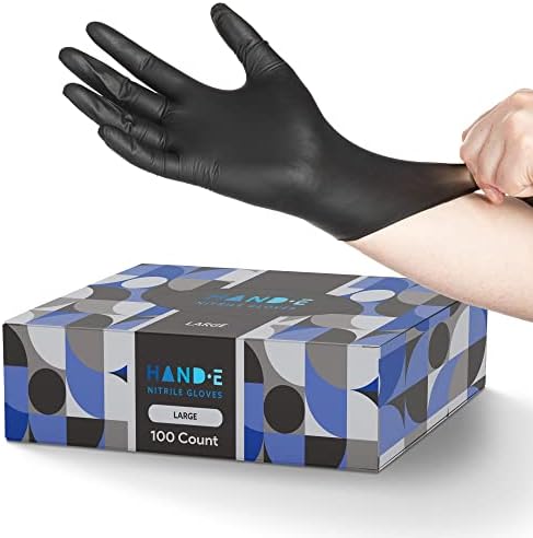 Hand-E Touch Nitrile Gloves - Latex-Free Durable Multipurpose