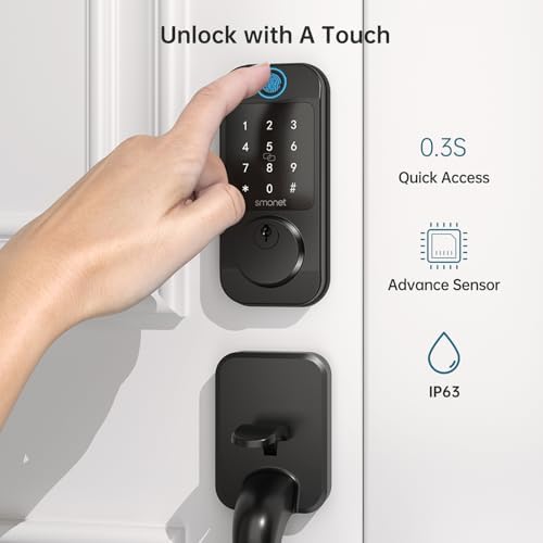 Secure Front Door Lock Set with Smart Features