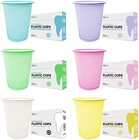 5 oz Yellow Disposable Cups for Mouthwash Reusable Uses