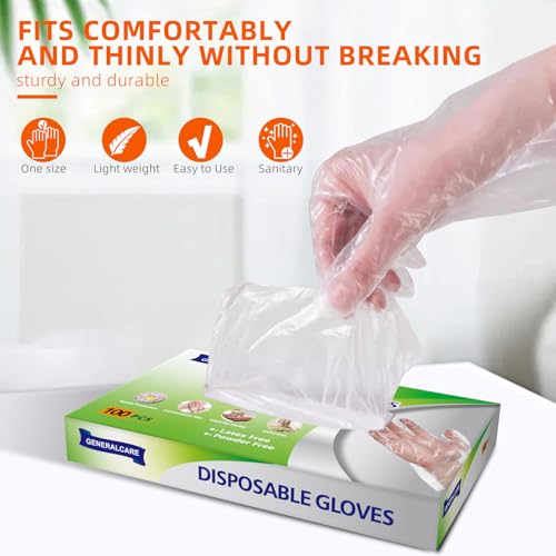 600 Pcs Disposable Gloves for Kitchen Cleaning