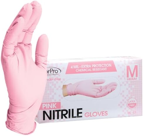 ForPro Professional Collection Disposable Nitrile Gloves - Latex-FreeChemical ResistantNon-SterileFood Safe