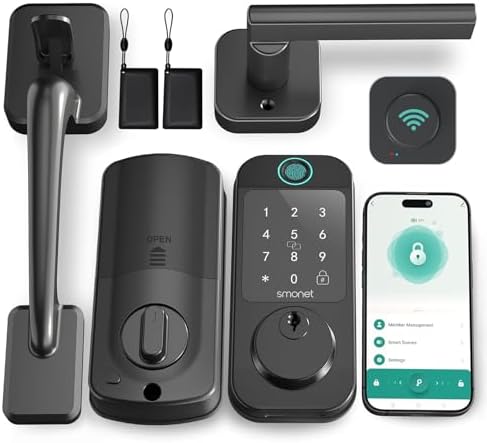 Secure Front Door Lock Set with Smart Features