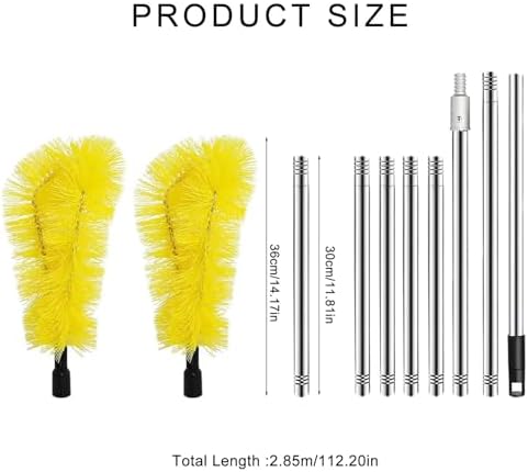 Gutter Brush Tool for Leaves Debris Removal - Essential Tool for Homeowners