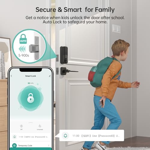 Secure Front Door Lock Set with Smart Features