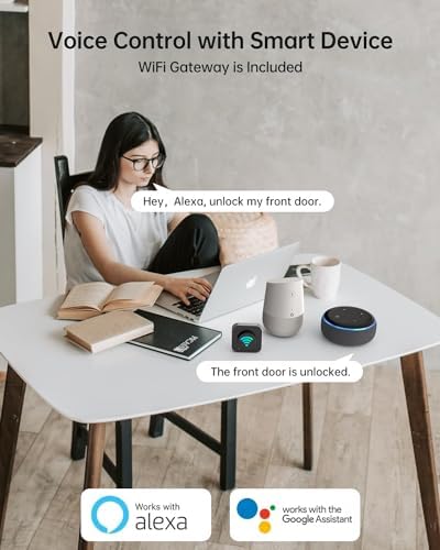 UYF WiFi Smart Front Door Lock with Keyless Entry and Alexa Integration